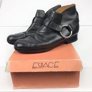 Espace Robert Clergerie Leather Harness Booties